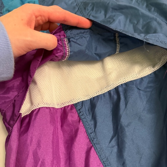 VINTAGE Asics multi-colour zip-up swishy windbreaker - Picture 12 of 16